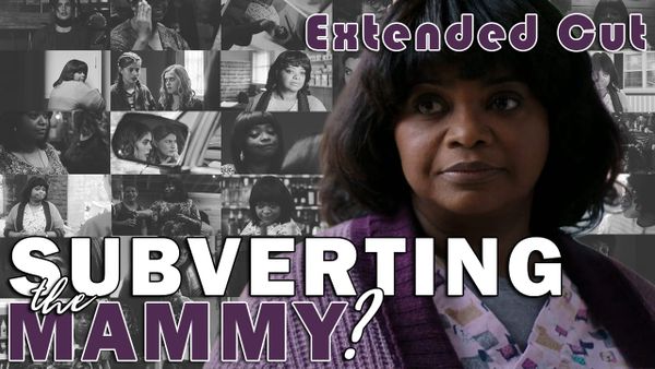 Octavia Spencer pictured as Sue Ann in the film Ma with the title, "Subverting the Mammy - Extended Cut"