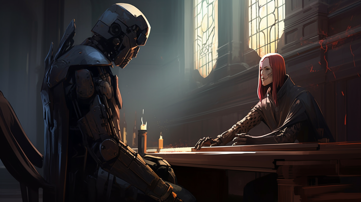 A cyber-enhanced human passing judgement on a humanoid robot