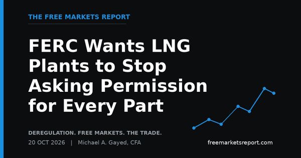 FERC Wants LNG Plants to Stop Asking Permission for Every Part | The Free Markets Report
