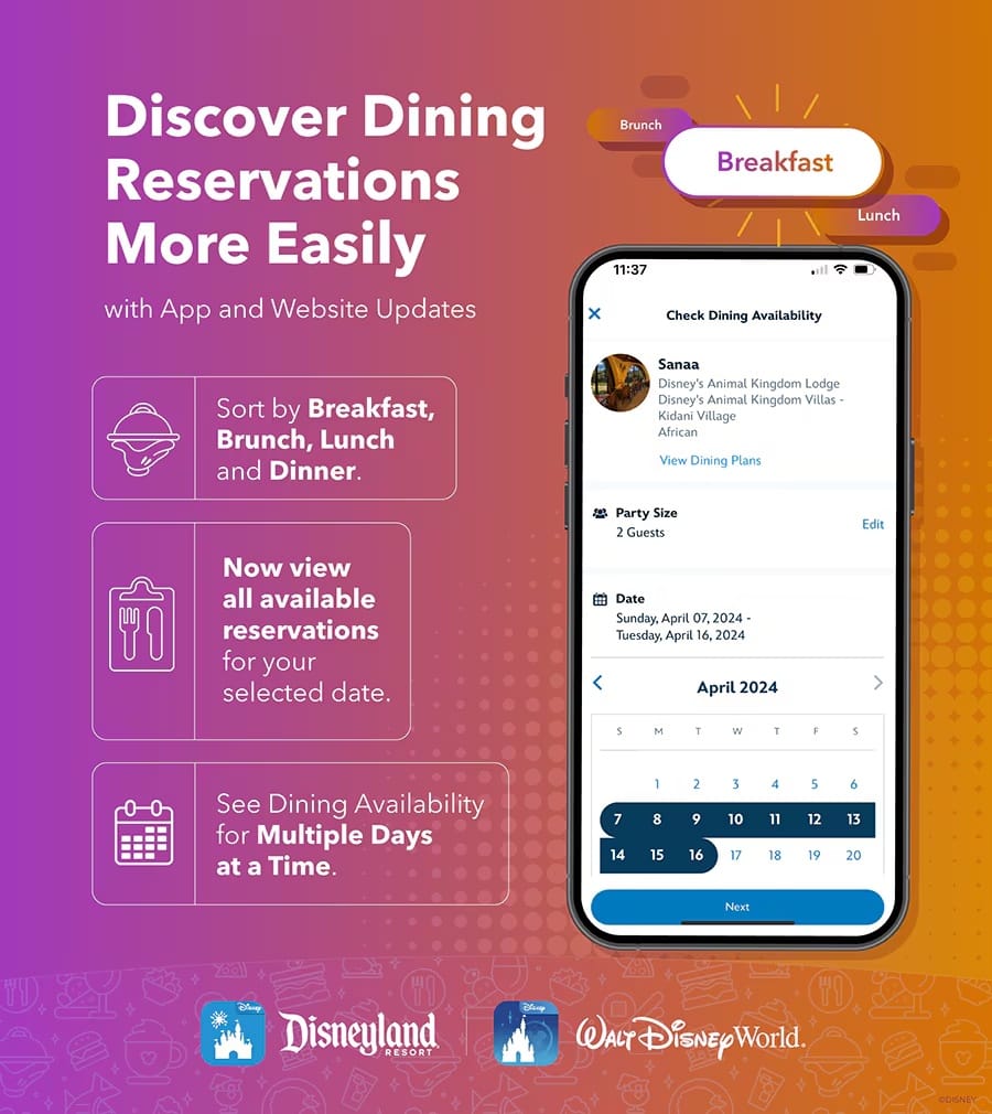 disney dining reservations