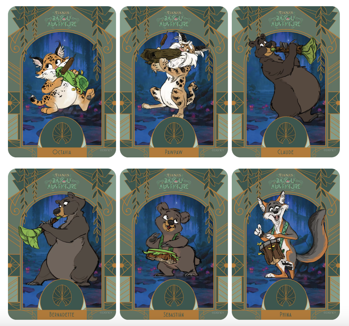 tiana's bayou adventure new characters