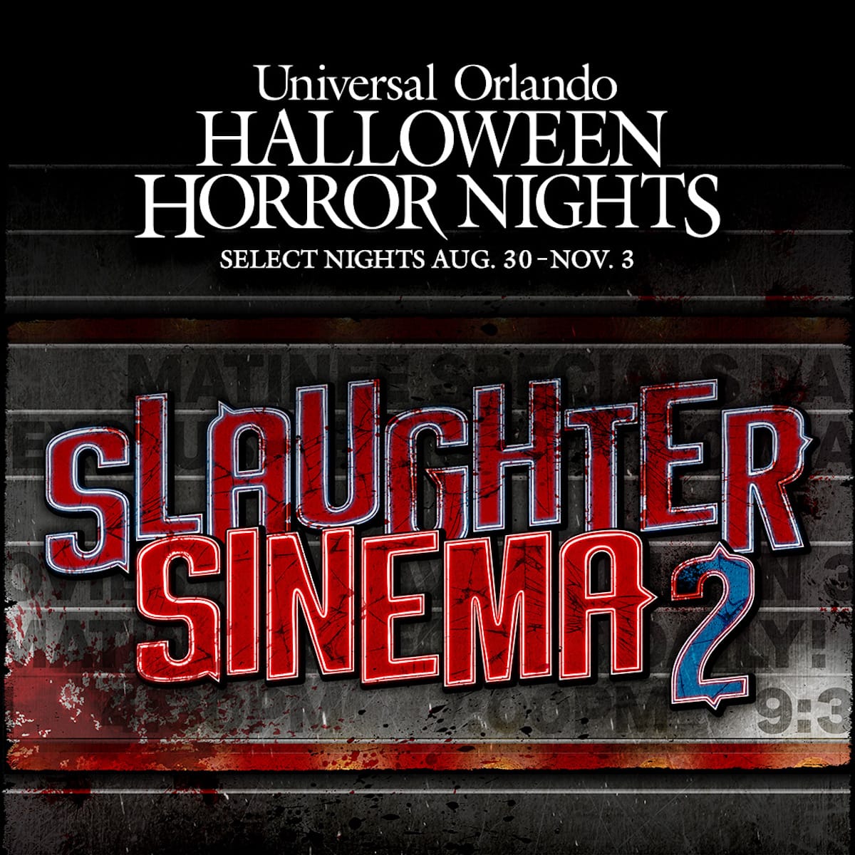 halloween horror nights 33, slaughter sinema 2