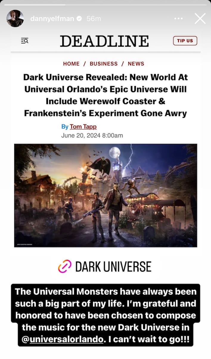 Danny Elfman Dark Universe