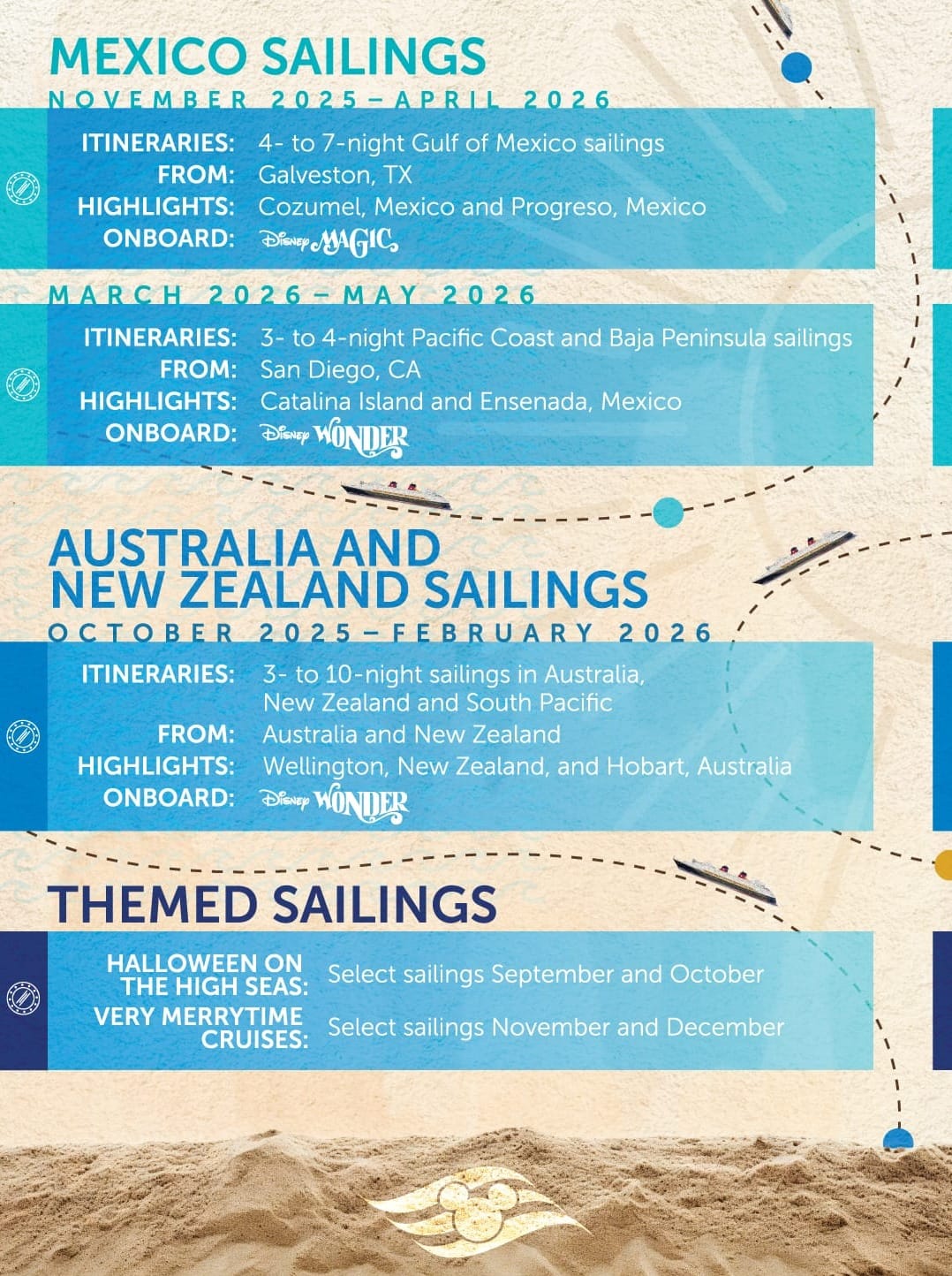 disney cruise line fall 2025 sailings