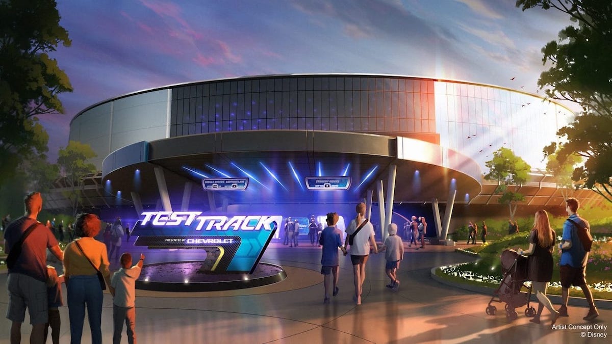 test track, walt disney world