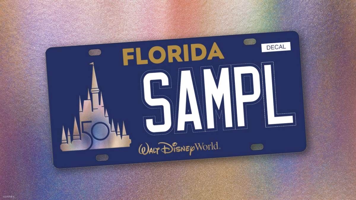 Grab Walt Disney World 50th Anniversary License Plate Now!