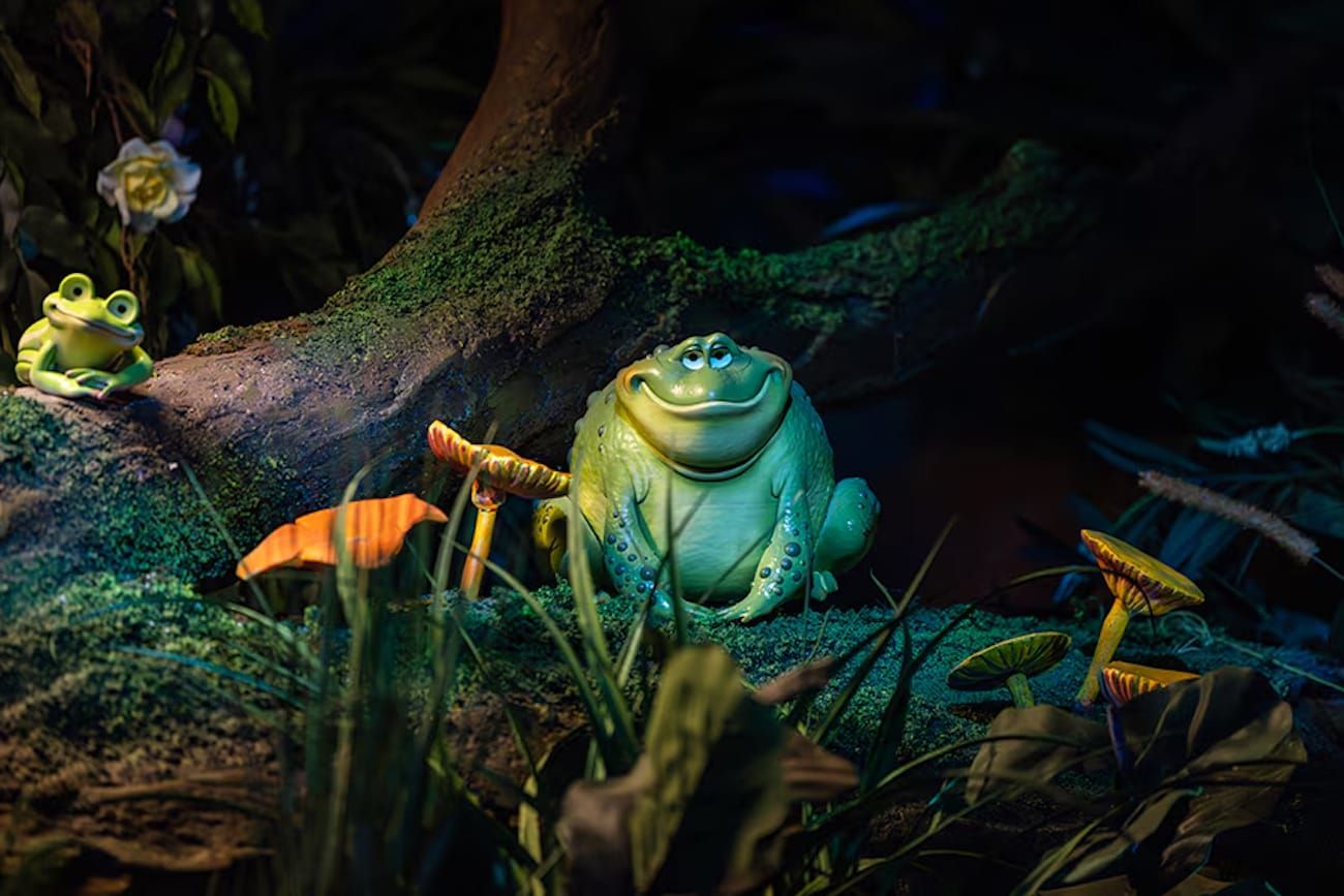 mondo the frog from tiana's bayou adventure