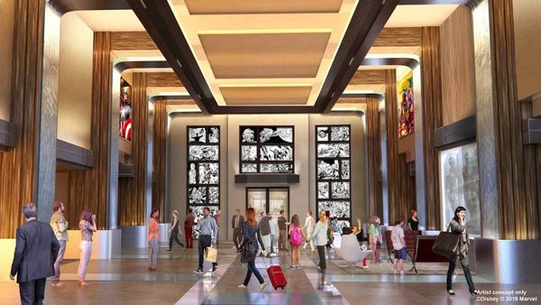 Concept Art and Info Revealed for Disney’s Hotel New York – The Art of Marvel