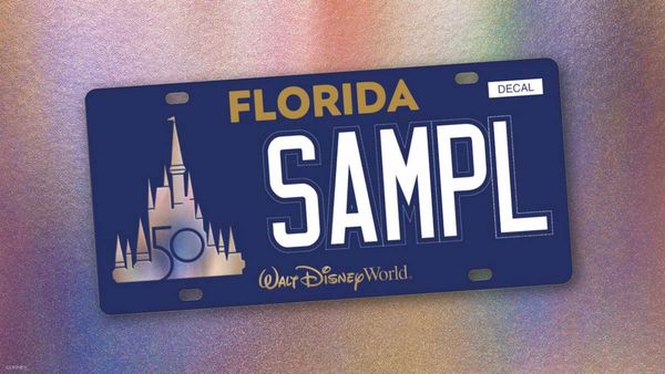 Grab Walt Disney World 50th Anniversary License Plate Now!