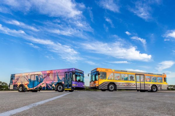 Walt Disney World Adds 90 New Buses to Fleet With Fun Wraps