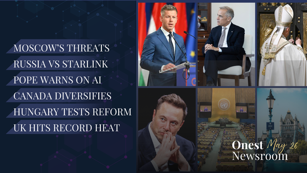 May 26: Power Without Accountability: Kyiv, Starlink, AI, Canada, Hungary, and Europe’s Heat Wave