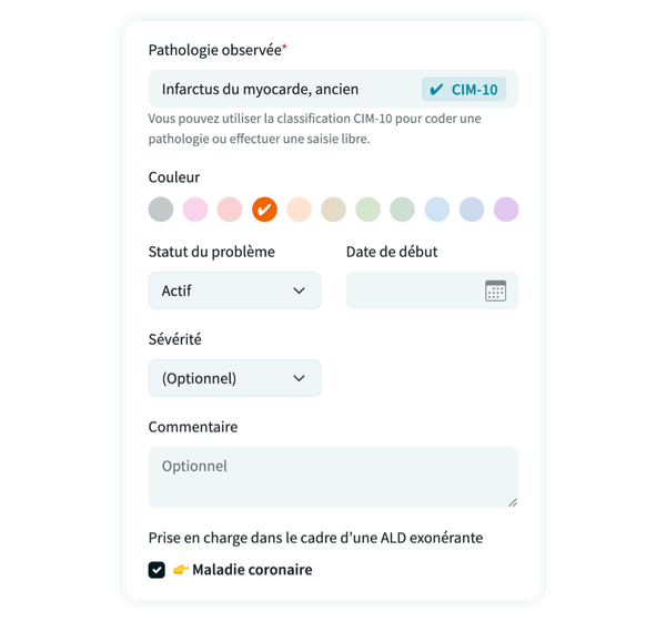 Recherche automatique de ALD correspondant à une pathologie