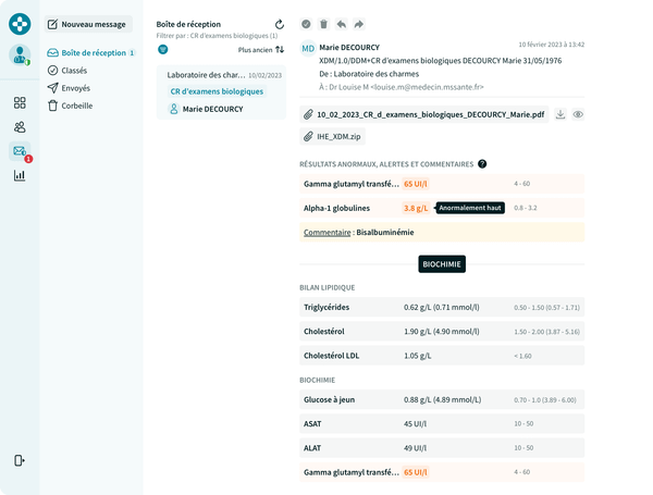 Une nouvelle messagerie sécurisée de santé MSSanté intégrée à votre flux de travail