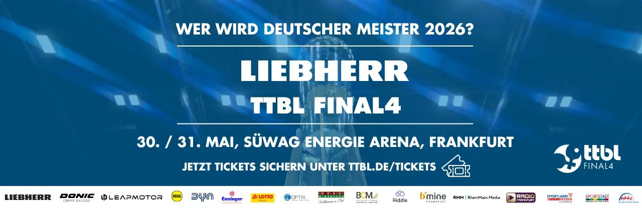 Perfekt für Vereine: Mit dem Gruppenticket zum Liebherr TTBL Final4