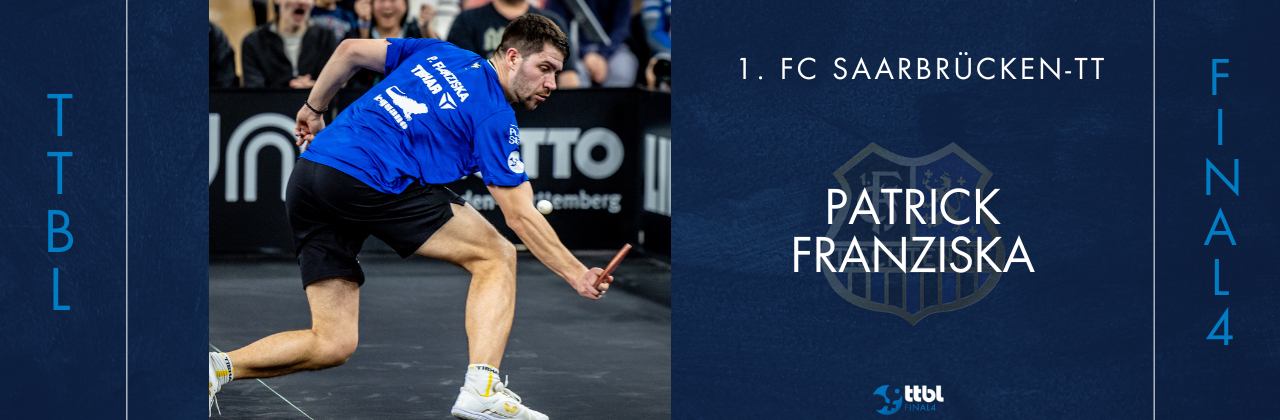 Final4-Stars im Interview Patrick Franziska (1. FC Saarbrücken-TT): „Jeden Titel zu gewinnen, muss mit Fan Zhendong der Anspruch sein“