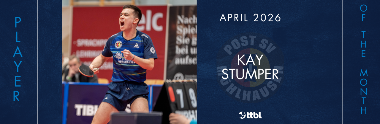 Der „TTBL-Spieler des Monats April": Kay Stumper (Post SV Mühlhausen)