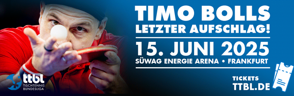 Liebherr TTBL final: 20 days to go until the big showdown - spectator capacity increased again