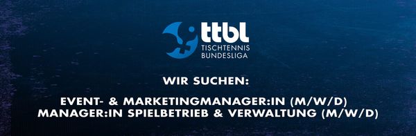Wir suchen: Event- & Marketingmanager:in (m/w/d) und Manager:in Spielbetrieb & Verwaltung (m/w/d)
