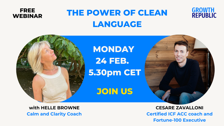 The power of clean language: join our free webinar