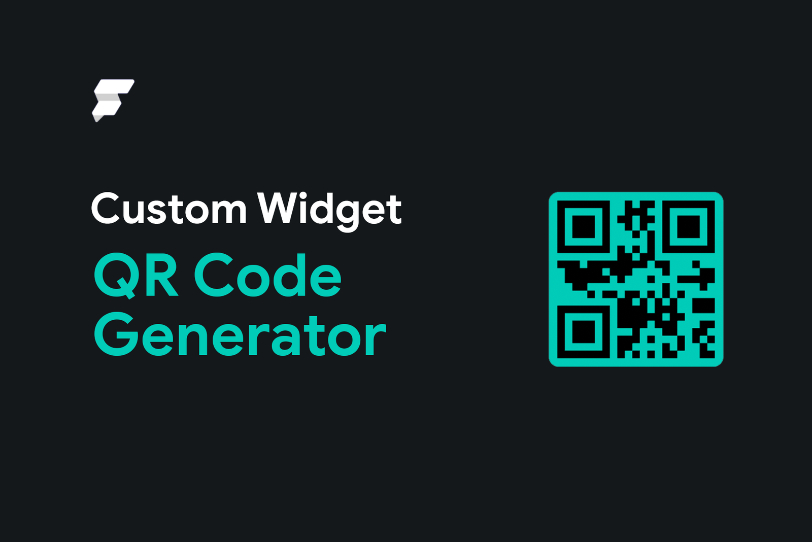 Blog post cover of the QR code generator custom widget
