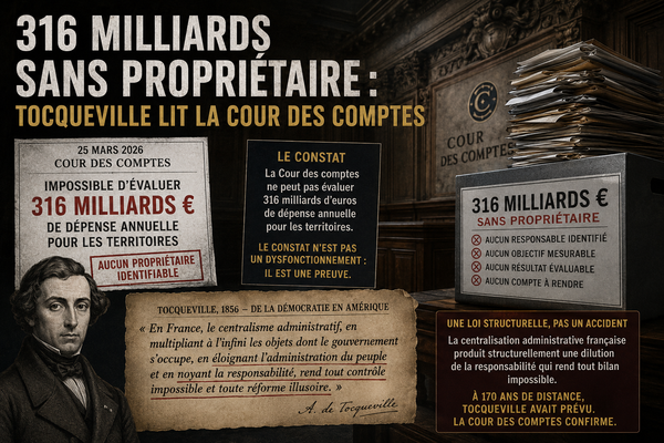 316 milliards sans propriétaire : Tocqueville lit la Cour des comptes
