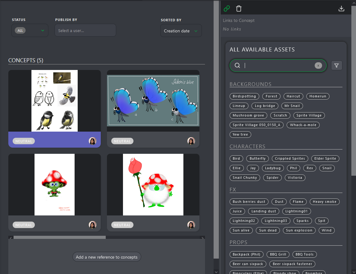 kitsu concept library