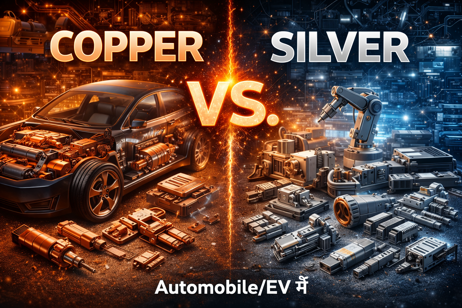 Automobile/EV में Copper vs Silver EV में Copper demand क्यों बढ़ रही है?