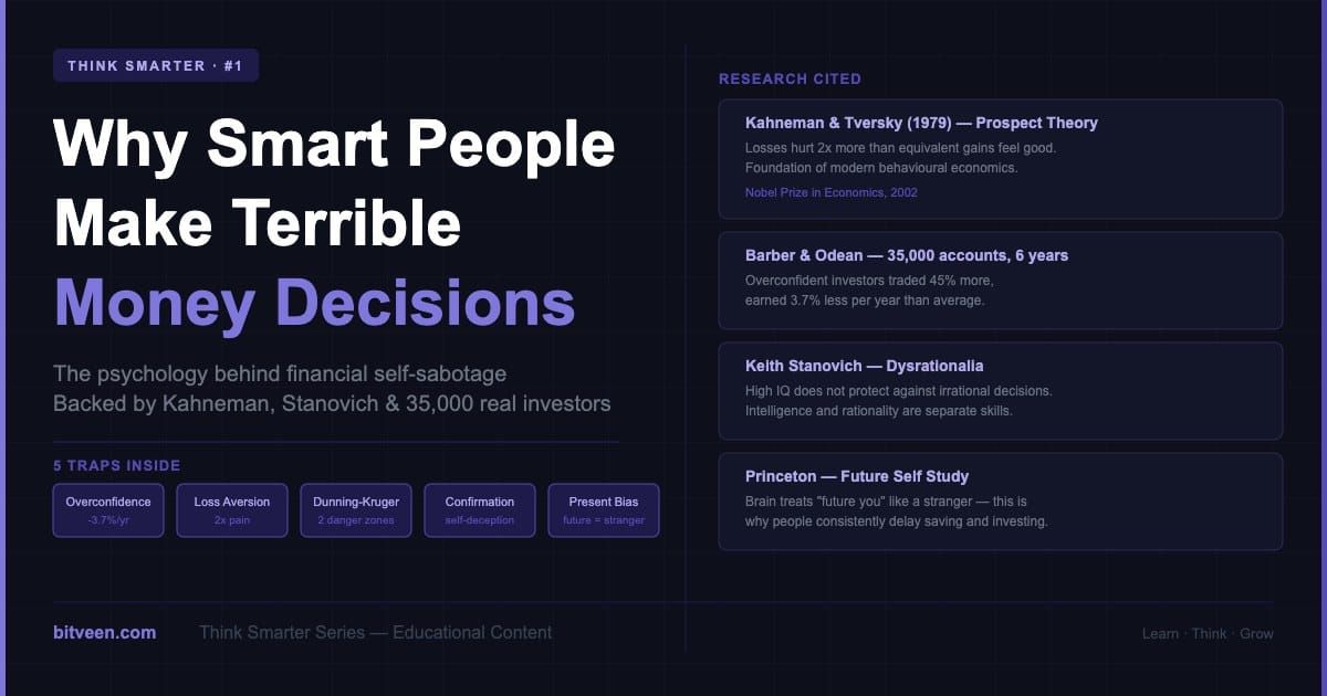 Why Smart People Make Terrible Money Decisions | Think Smarter | Bitveen.com
