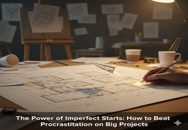 🚀 The Power of Imperfect Starts: How to Beat Procrastination on Big Projects.