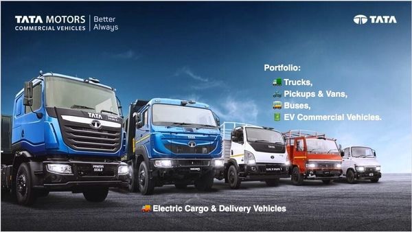 Portfolio: 🚛 Trucks, 🛻 Pickups & Vans, 🚌 Buses, 🔋 EV Commercial Vehicles, 🚚 Electric Cargo & Delivery Vehicles..