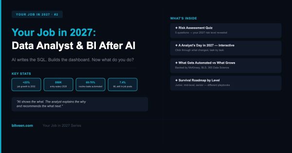 Your Job in 2027: Data Analyst & BI After AI