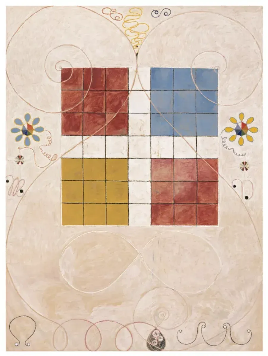 Hilma af Klint. Les Dix plus grands,n°10 (Vieillesse).1907.