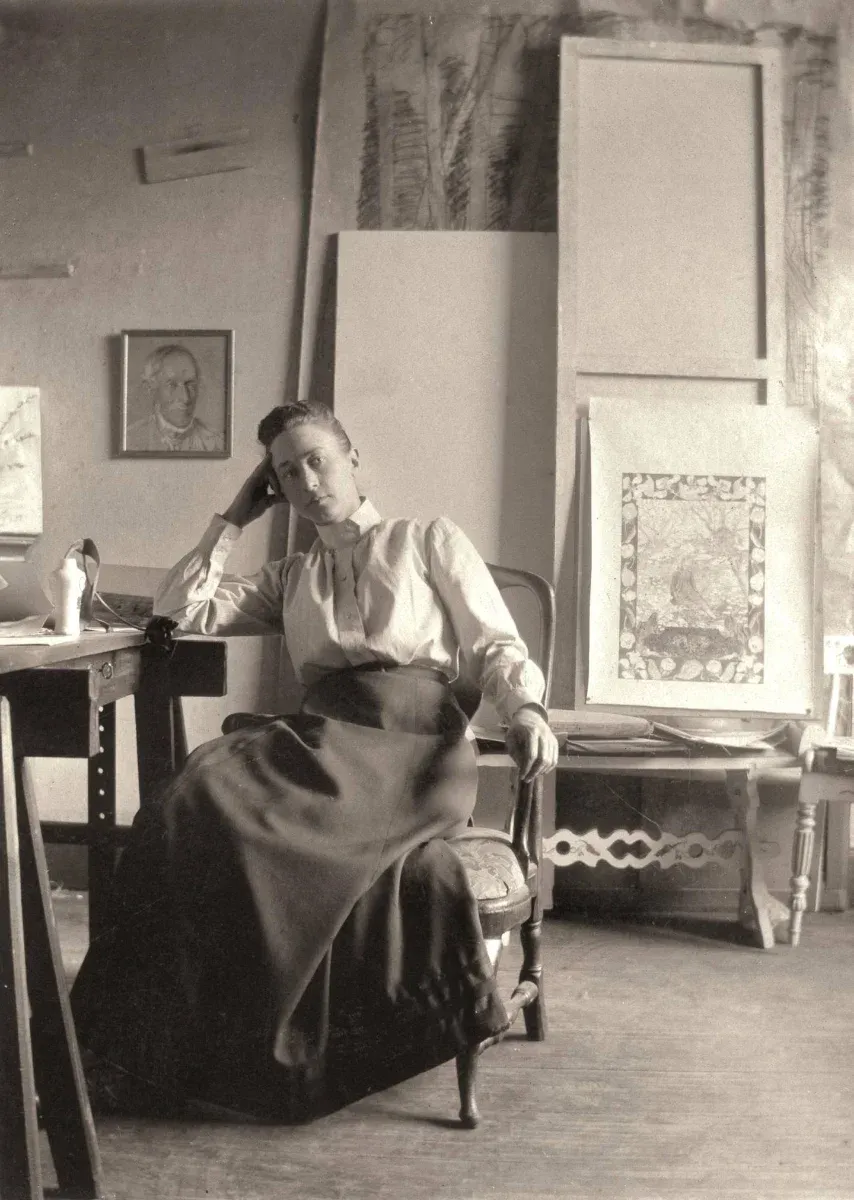 Hilma af Klint photographiée en 1885.