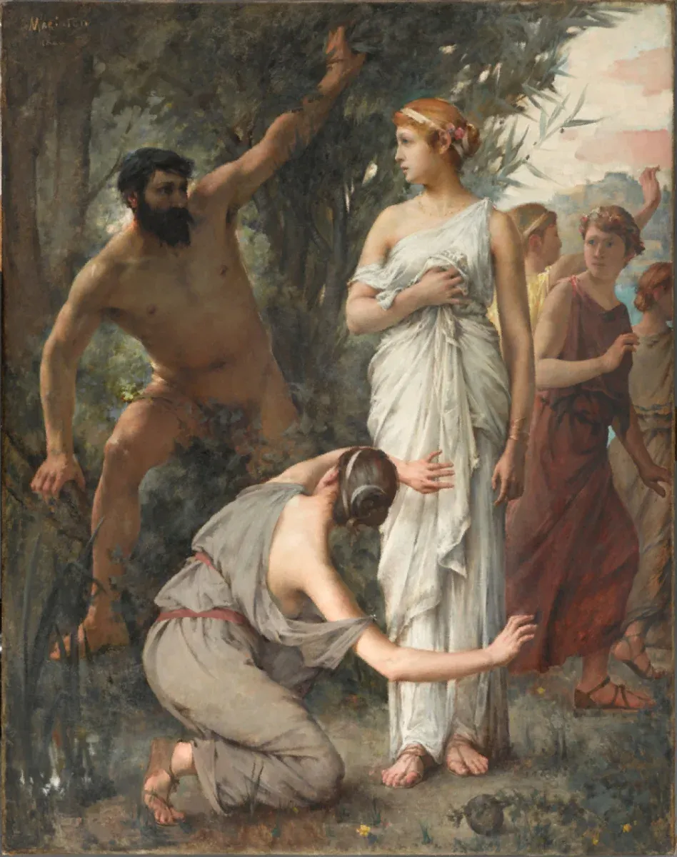 Jean Alfred Marioton. Ulysse et Nausicaa. 1888.