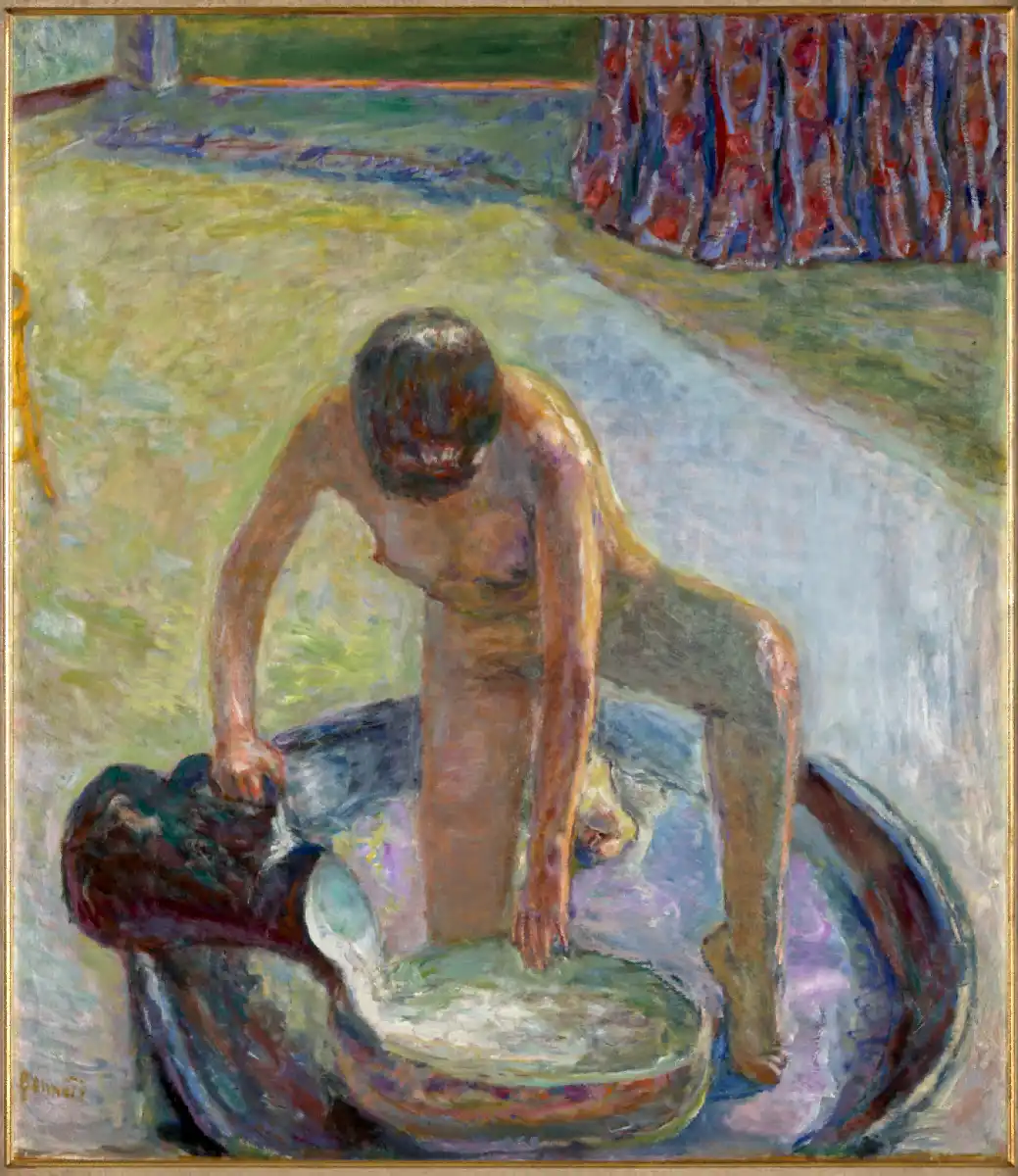 Pierre Bonnard. Nu accroupi au tub. 1918
