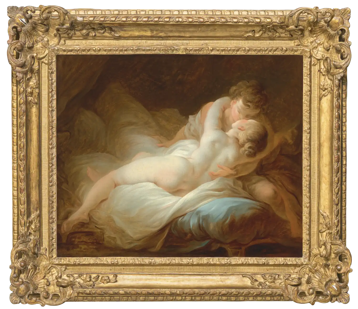 Jean-Honoré Fragonard (Grasse, 1732 – Paris, 1806) L’Instant désiré ou Les Amants heureux, vers 1770