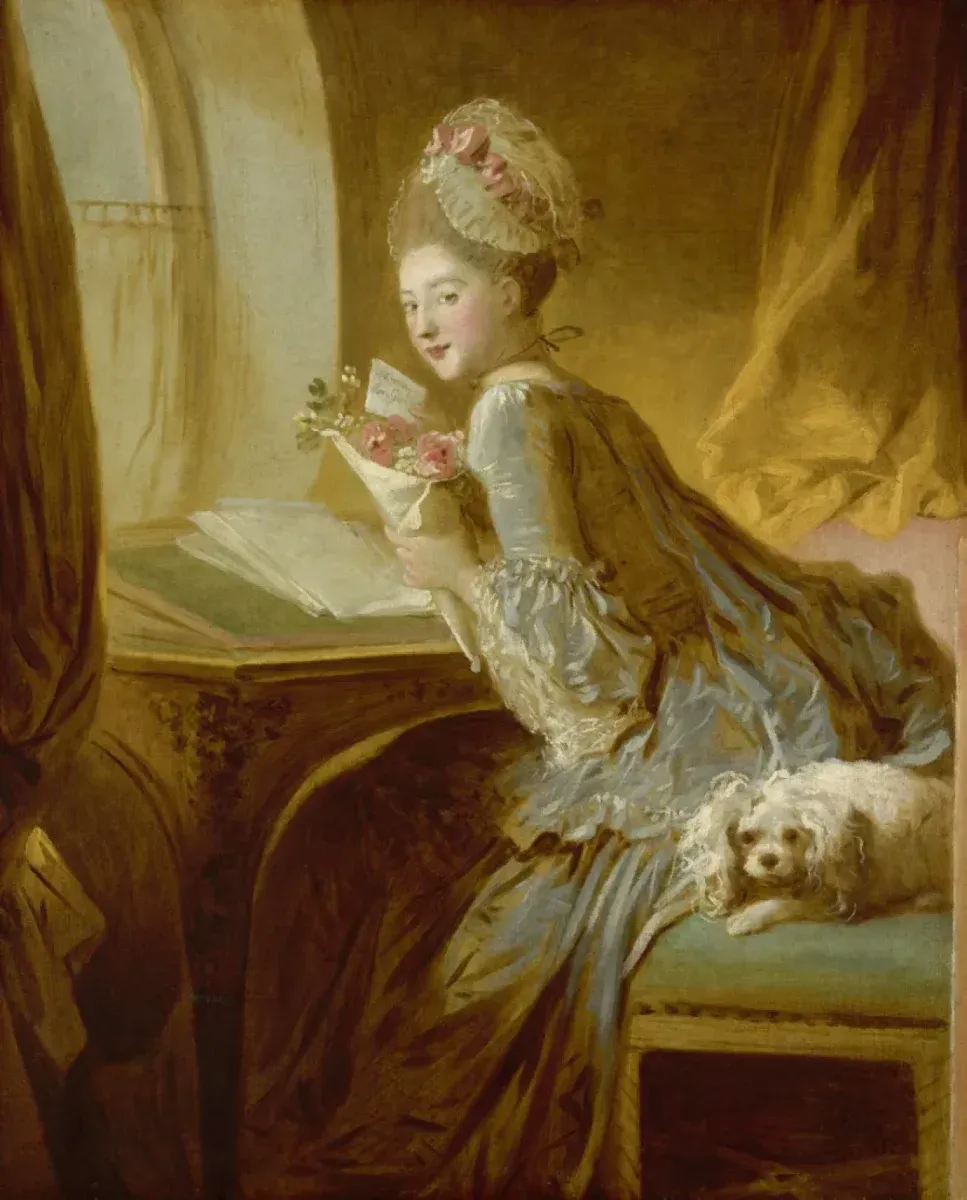 Jean-Honoré Fragonard La Lettre d’amour, début des années 1770