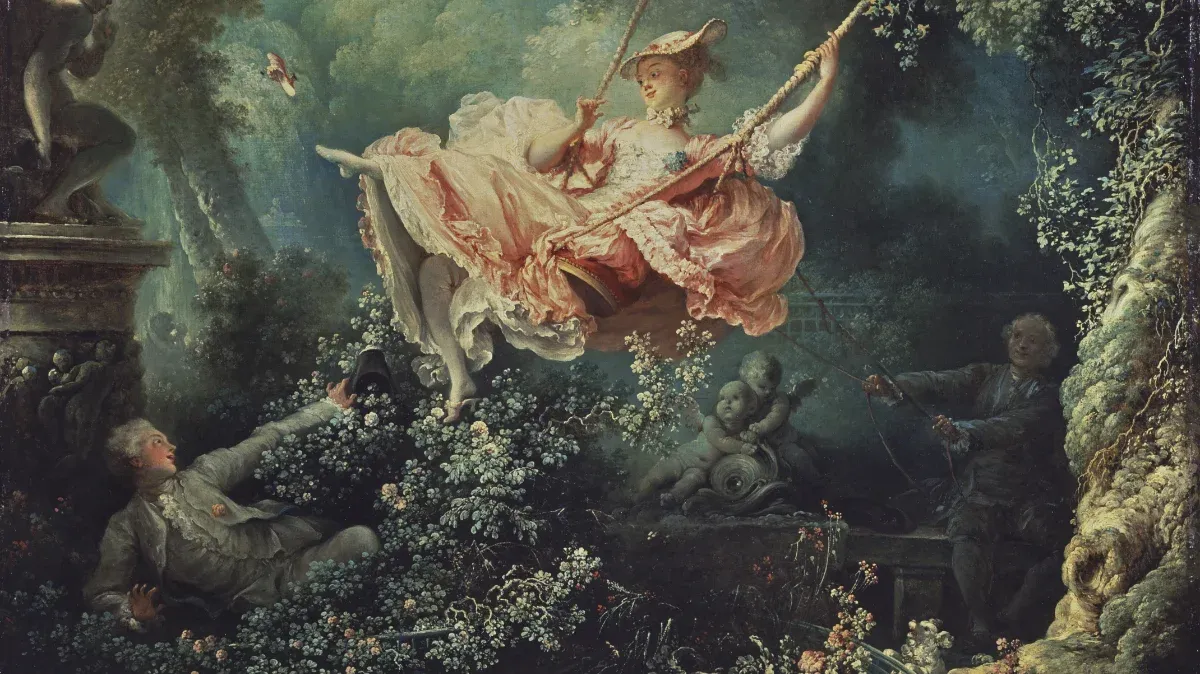 Jean-Honoré Fragonard Les Hasards heureux de l’escarpolette — détail