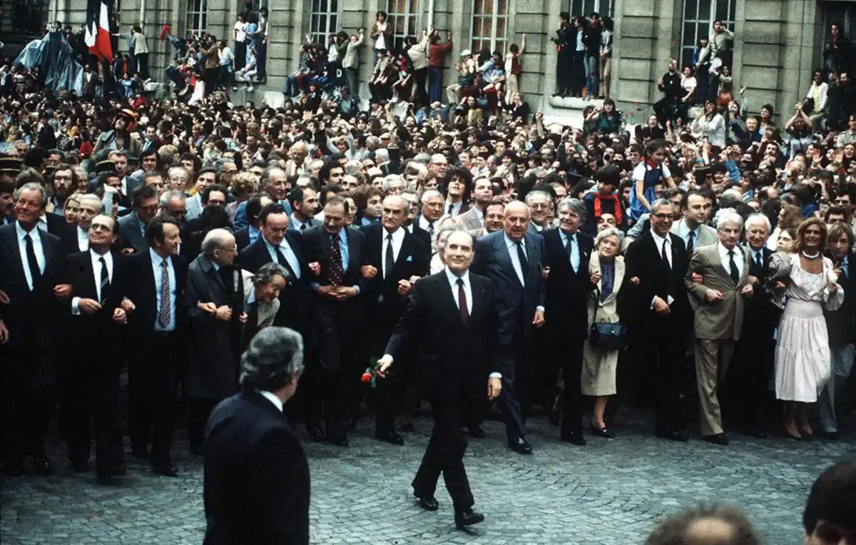 François Mitterrand. Président de la république. 1981.