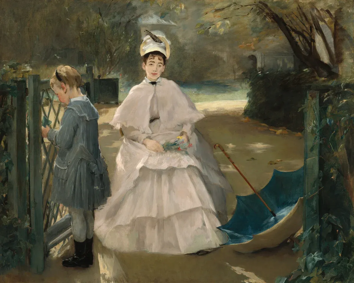 Eva Gonzalès. Miss et bébé (également connu sous le titre Nounou avec enfant), vers 1877-1878. Huile sur toile, 64,9 × 81,4 cm, non signé. Washington, National Gallery of Art, Chester Dale Fund, 2006.72.1. Courtesy National Gallery of Art, Washington.
