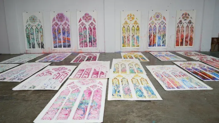 Claire Tabouret et les vitraux de Notre-Dame