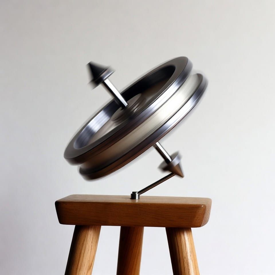 Why does a gyroscope maintain its balance?