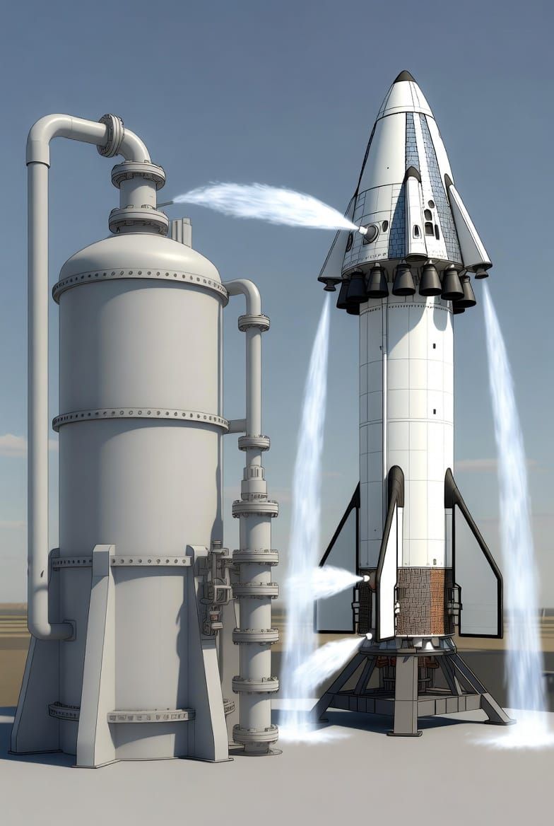 Could a high pressure water system launch a spacecraft into space?