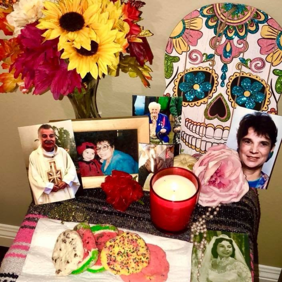 dia de los muertos altar, purgatory, all souls day, all saints day, dia de los muertos