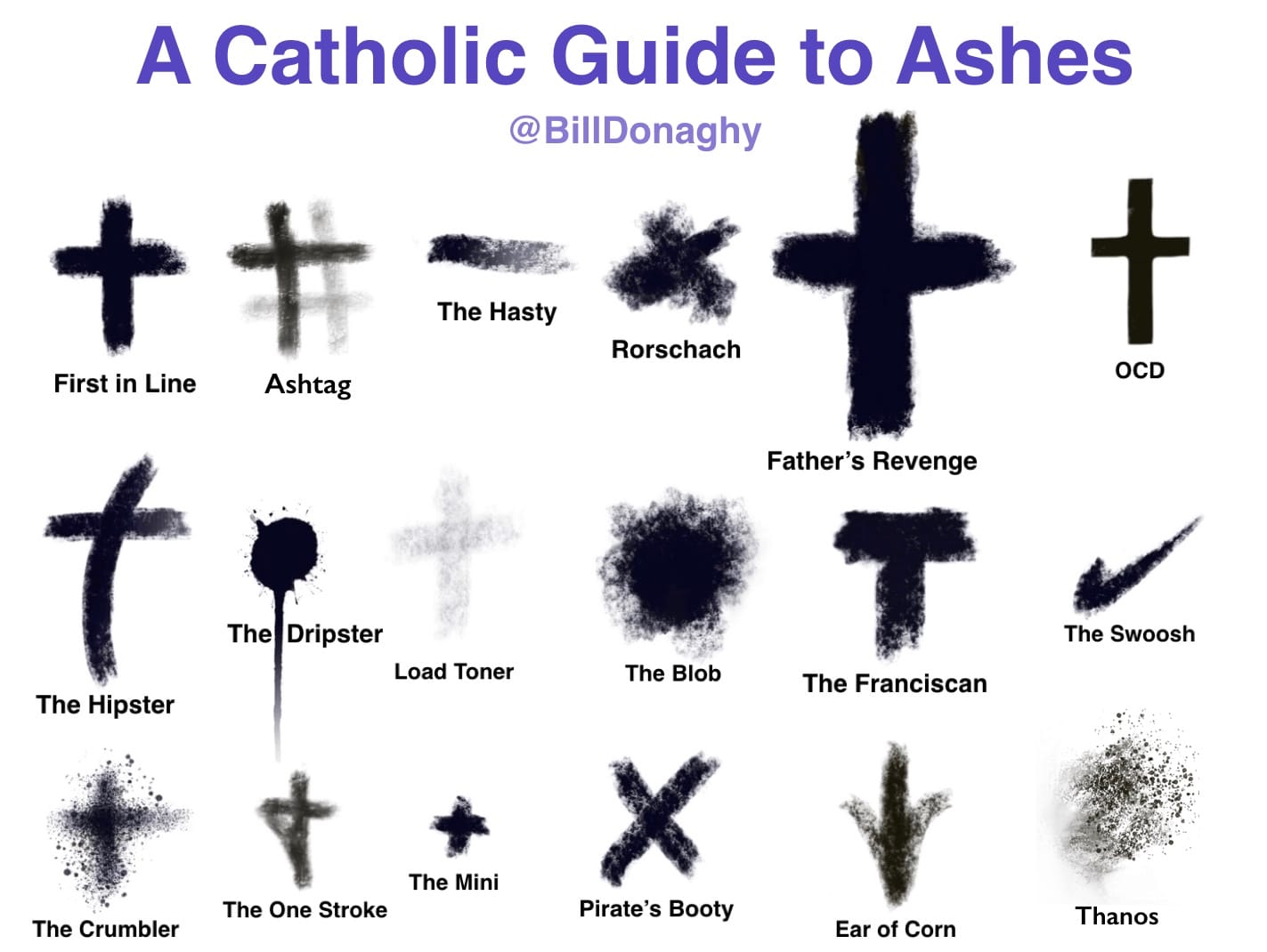 ash wednesday ashes