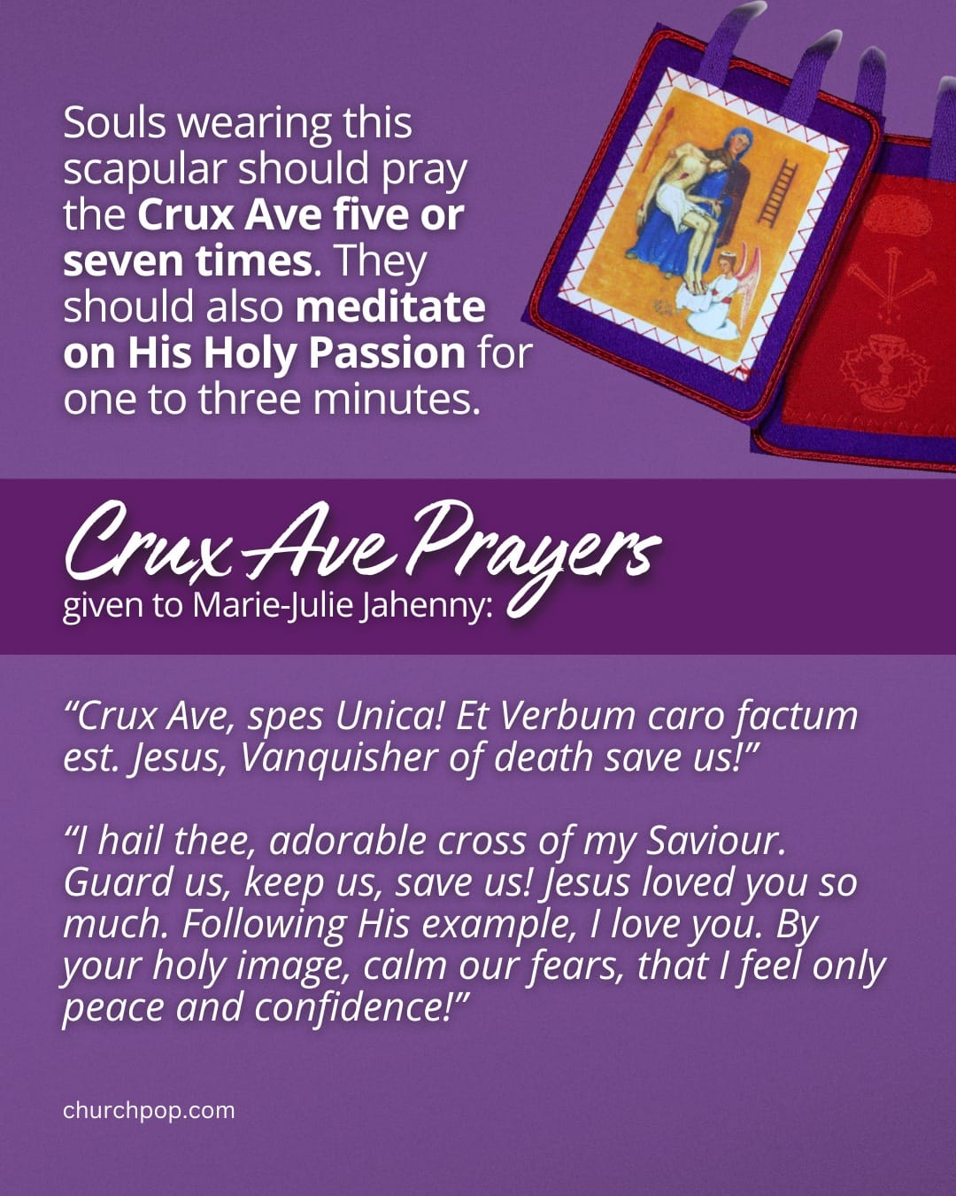 purple scapular prayers