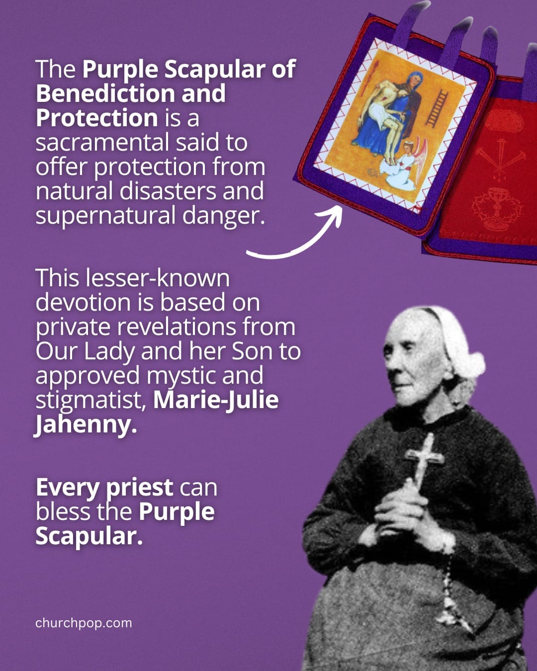 purple scapular