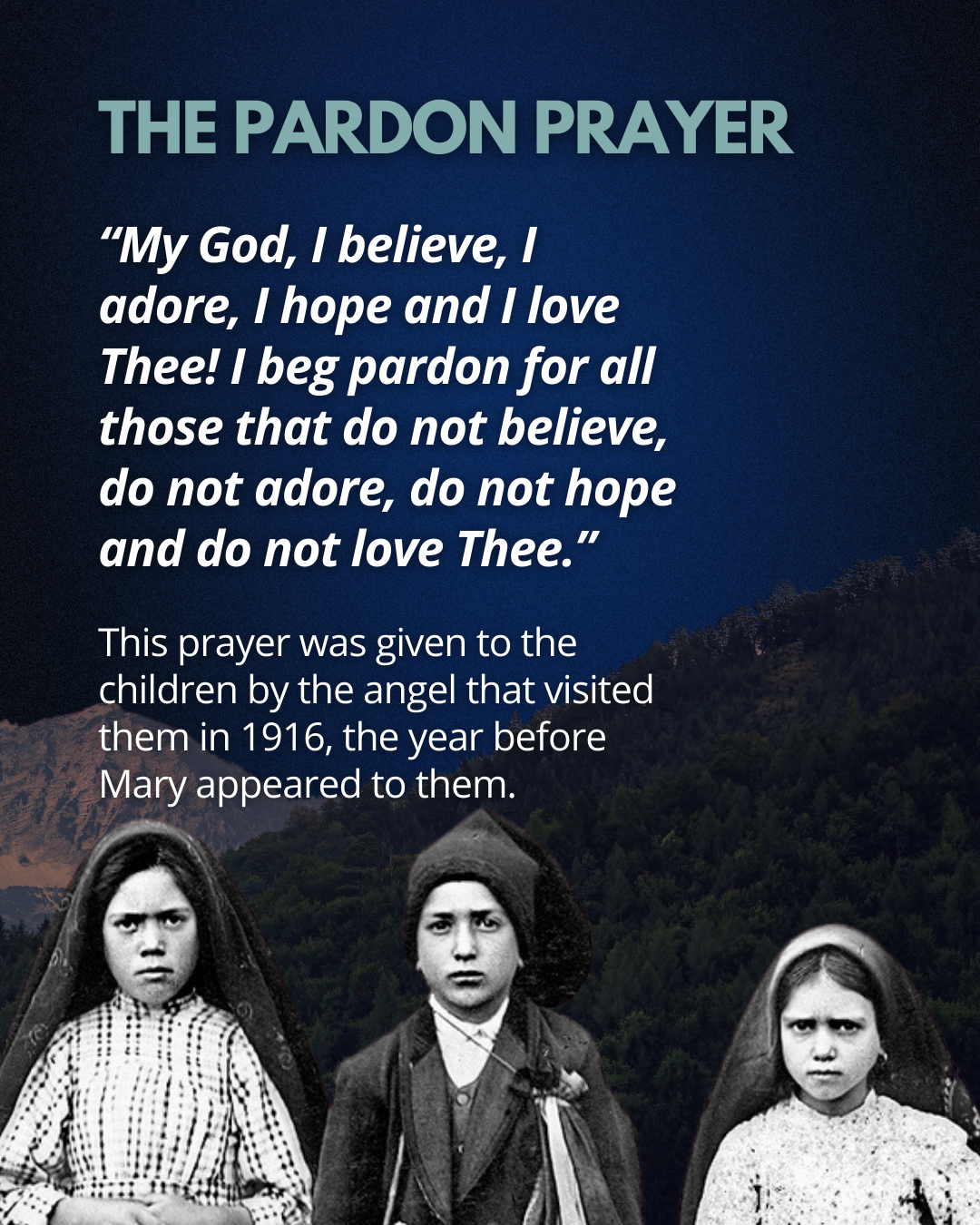 the fatima prayers