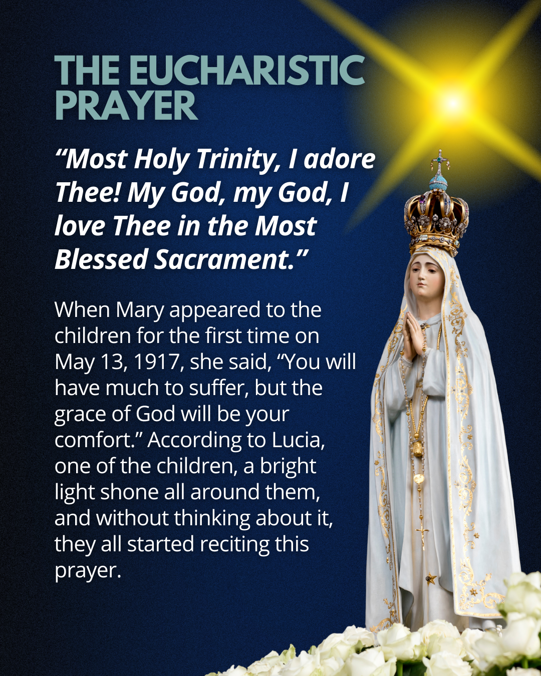 the fatima prayers