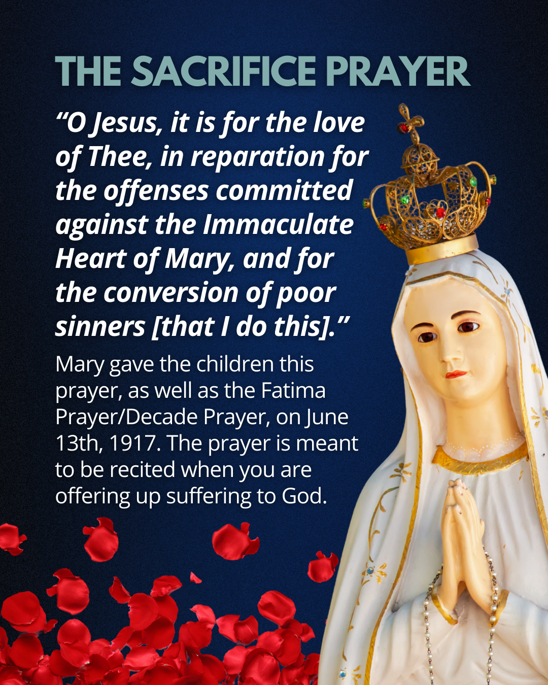 the fatima prayers